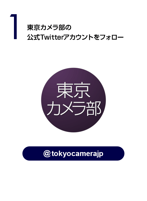東京カメラ部の公式Twitterアカウント（ @tokyocamerajp ） をフォロー